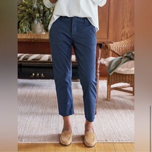 Frank and Eileen Wicklow Italian Performance Twill Cotton Elastane Navy Size 6